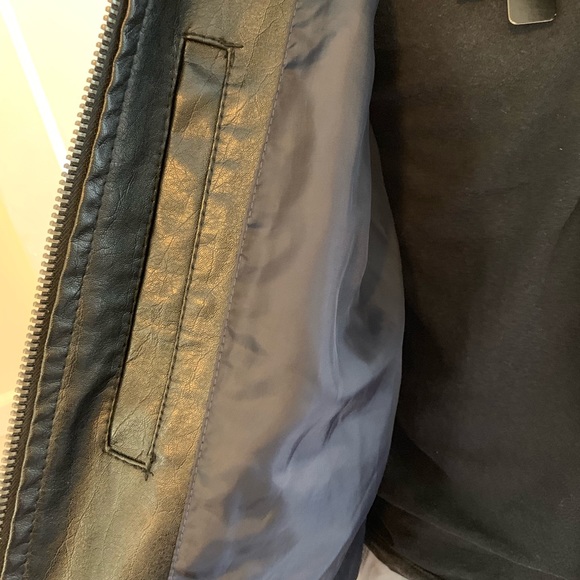 NWT Men’s XXL Vegan Leather Moto Jacket - Picture 6 of 8